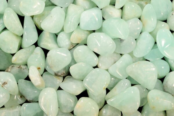 PREHNITE Crystal 1" 2 Pieces Top Grade Tumbled Polished Heart Chakra Crystal Rock Mineral Specimen Reiki Stone - Image 2