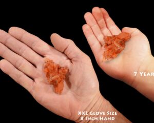 TANGERINE QUARTZ Crystal Cluster 2 1/2" 2-3 Oz Raw Rock Mineral Crown Chakra Metaphysical Crystal Stone Natural Specimen Reiki