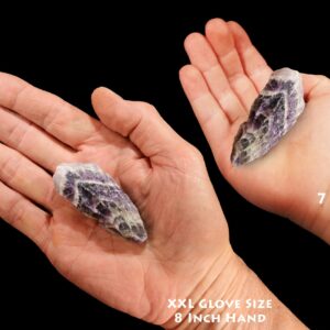 CHEVRON DREAM AMETHYST 2" 2-3 Oz Top Grade Rough Rock Mineral Raw Third Eye Chakra Crystal Natural Specimen Reiki