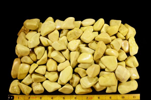 LIME GREEN SERPENTINE 1 1/2" 2 Pieces Top Grade Tumbled Polished Rock Mineral Solar Plexus Chakra Crystal Stone Specimen Reiki - Image 3
