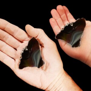 RARE Davis Creek Rainbow Obsidian 2" 1-2 Oz Top Grade Raw Wire Wrap Rock Mineral Chakra Crystal Rough Natural Lapidary Specimen
