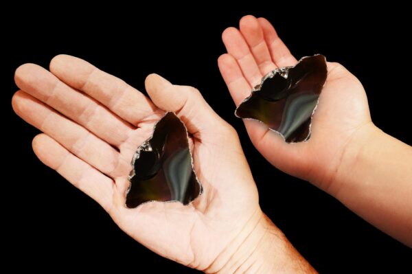 RARE Davis Creek Rainbow Obsidian 2" 1-2 Oz Top Grade Raw Wire Wrap Rock Mineral Chakra Crystal Rough Natural Lapidary Specimen