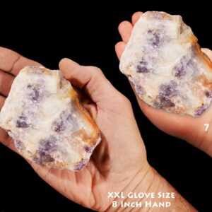 CHEVRON DREAM AMETHYST 3" 8-12 Oz Low Grade Lapidary Rough Extra Large Rock Mineral Third Eye Chakra Crystal Natural Specimen