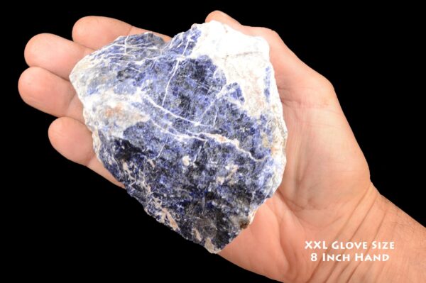 BLUE SODALITE 5" 2 Lb to 3 Lb Lapidary Rough Extra Large Rock Mineral Throat Chakra Crystal Stone Raw Natural Specimen Reiki
