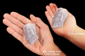 YTTRIUM FLUORITE 3 1/2" 8-12 Oz Large Natural Rock Mineral Rough Heart Chakra Crystal Stone Natural Raw Specimen Reiki