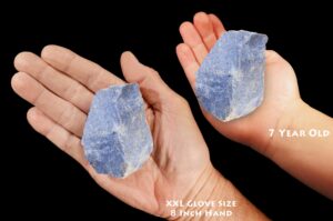 DUMORTIERITE 3 1/2" 8-12 Oz Rough Rock Mineral Specimen Lapidary Third Eye Chakra Crystal Natural Reiki Stone