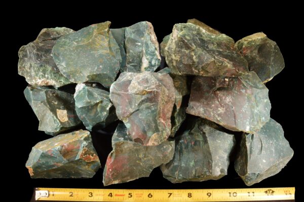 BLOODSTONE 3 1/2" 8-12 Oz India Rough Rock Mineral Heart Chakra Crystal Raw Natural Specimen Reiki Stone - Image 3