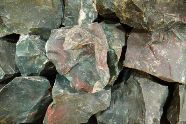 BLOODSTONE 3 1/2" 8-12 Oz India Rough Rock Mineral Heart Chakra Crystal Raw Natural Specimen Reiki Stone - Image 2