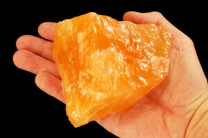 ORANGE CALCITE 4" to 5" 2 Lb Raw Large Rock Mineral Specimen Sacral Chakra Crystal Reiki Stone