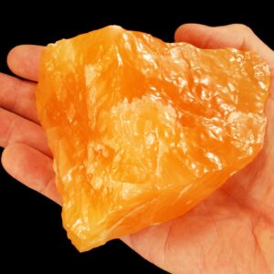 ORANGE CALCITE 4" to 5" 2 Lb Raw Large Rock Mineral Specimen Sacral Chakra Crystal Reiki Stone