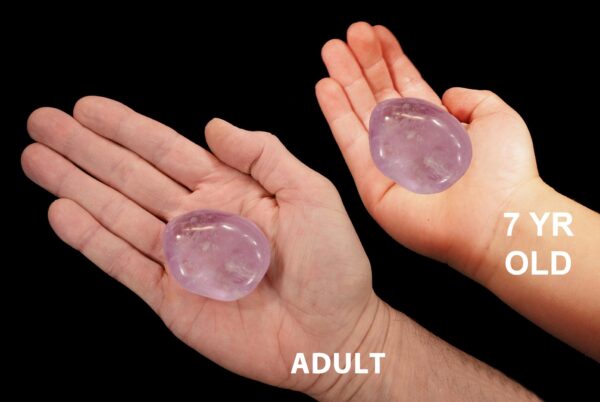 AMETHYST Crystal 1 3/4" 2-3 Oz Large Tumbled Stone Polished Rock Mineral Purple Third Eye Chakra Crystal Natural Reiki