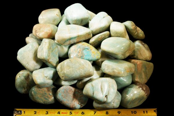 AMAZONITE Crystal 2 1/2" Polished Tumbled Rock Mineral All Chakras Crystal Stone Natural Mineral Specimen Reiki Stone - Image 3