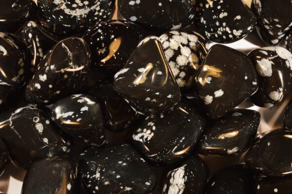 SNOWFLAKE OBSIDIAN 2" 2-5 Oz A Grade Large Tumbled Polished Rock Mineral Root Chakra Crystal Natural Specimen Reiki Stone - Image 2