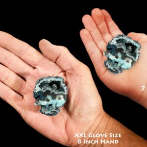 OCO AGATE GEODE Blue 2" Polished Rock Mineral Throat Chakra Crystal Stone Natural Raw Mineral Specimen Reiki