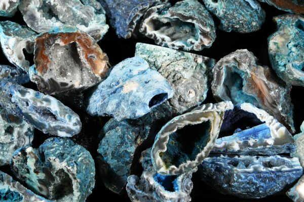 OCO AGATE GEODE Blue 2" Polished Rock Mineral Throat Chakra Crystal Stone Natural Raw Mineral Specimen Reiki - Image 2