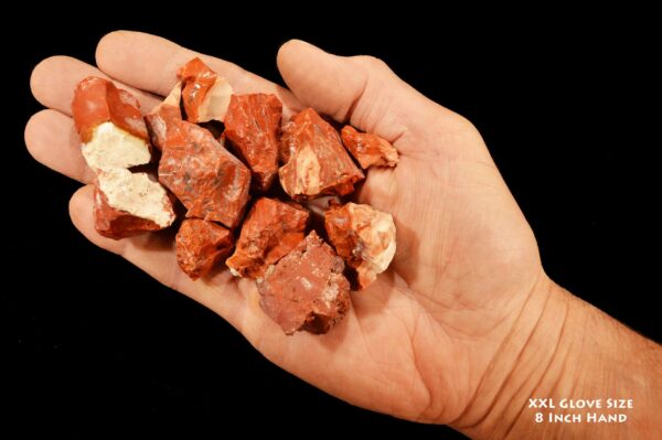 RED WHITE OPAL 1" 6 Oz Bag Raw Root Chakra Crystal Rock Mineral Specimen Reiki Stone