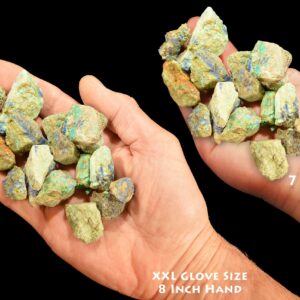 CHRYSOCOLLA AZURITE 1" 6 Oz Bag  Natural Rock Mineral Specimen Throat Chakra Raw Crystal Stone