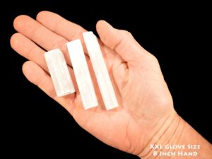SATIN SPAR Crystal Log 3 Pieces Raw Rock Mineral Crown Chakra Crystal Stone Raw Reiki Selenite Mineral Specimen