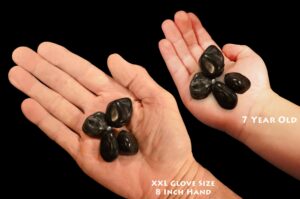 BLACK ONYX 1" 4 Pieces Tumbled Stone Polished Rock Mineral Root Chakra Crystal Natural Mineral Specimen Reiki