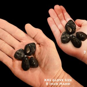 BLACK ONYX 1" 4 Pieces Tumbled Stone Polished Rock Mineral Root Chakra Crystal Natural Mineral Specimen Reiki