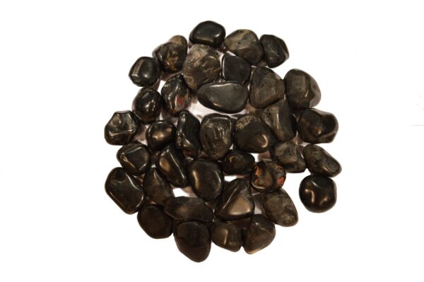 BLACK ONYX 1" 4 Pieces Tumbled Stone Polished Rock Mineral Root Chakra Crystal Natural Mineral Specimen Reiki - Image 2