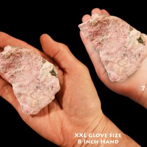 RHODONITE 3 1/2" 13-16 Oz A Grade Raw Lapidary Rock Mineral Specimen Heart Chakra Stone