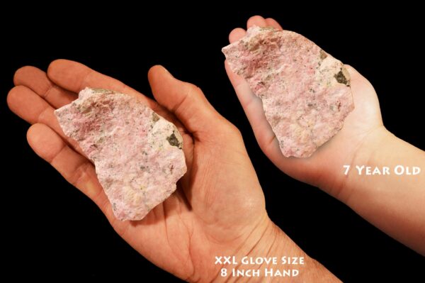 RHODONITE 3 1/2" 13-16 Oz A Grade Raw Lapidary Rock Mineral Specimen Heart Chakra Stone