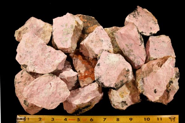 RHODONITE 3 1/2" 13-16 Oz A Grade Raw Lapidary Rock Mineral Specimen Heart Chakra Stone - Image 3