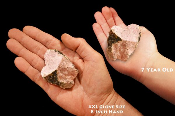 RHODONITE 2 1/2" 4-7 Oz A Grade Raw Lapidary Rock Mineral Specimen Heart Chakra Stone