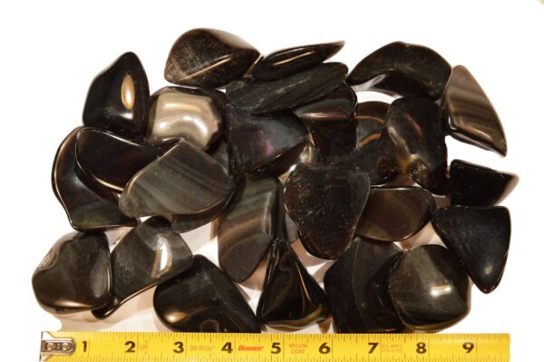 RAINBOW OBSIDIAN 2 1/4" 1-3 Oz Tumbler Polished Wire Wrap Necklace Rock Mineral Chakra Crystal Specimen - Image 3