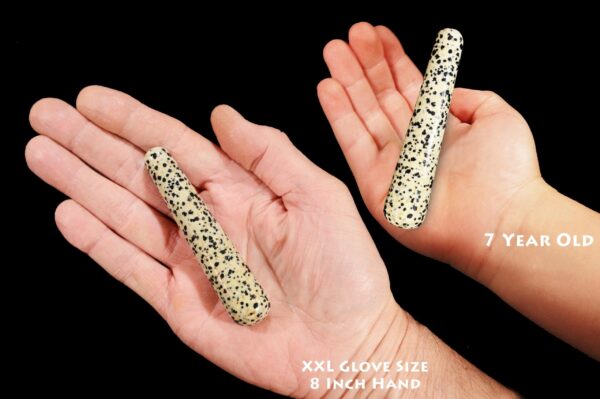 DALMATIAN JASPER Wand 4 1/4" Polished Rock Mineral Root Chakra Crystal Stone Natural Mineral Specimen Reiki