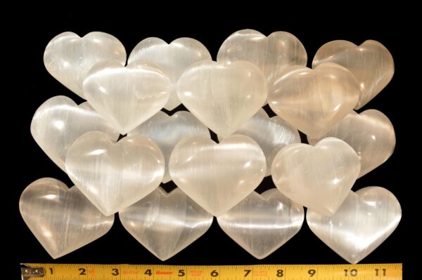 SELENITE Heart 2 1/2" AAA Grade Large White Polished Rock Mineral Crown Chakra Crystal Stone Raw Reiki Selenite Specimen - Image 3