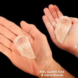 CLEAR QUARTZ CRYSTAL Points 2 1/2" 2-4 Oz A Grade Brazil Raw Rock Mineral Specimen Natural All Chakra Stone