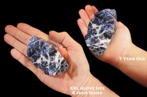 BLUE SODALITE 3" 8-12 Oz Raw Rock Mineral Throat Chakra Crystal Stone Rough Natural Specimen Reiki
