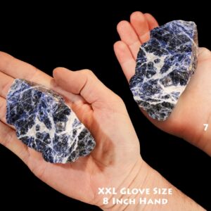 BLUE SODALITE 3" 8-12 Oz Raw Rock Mineral Throat Chakra Crystal Stone Rough Natural Specimen Reiki