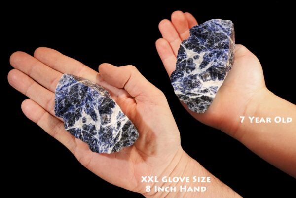 BLUE SODALITE 3" 8-12 Oz Raw Rock Mineral Throat Chakra Crystal Stone Rough Natural Specimen Reiki