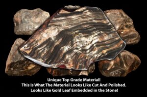 MAHOGANY GOLD SHEEN Obsidian 5" 1 3/4 Lb Top Grade Lapidary Cabbing Rough Raw Rock Mineral Sacral Chakra Crystal Stone