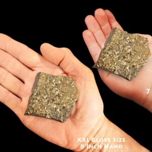 PYRITE On SHUNGITE 3 1/2" 4-7 Oz Brazil Raw Rock Mineral Third Eye Chakra Crystal Stone Natural Specimen Reiki Stone