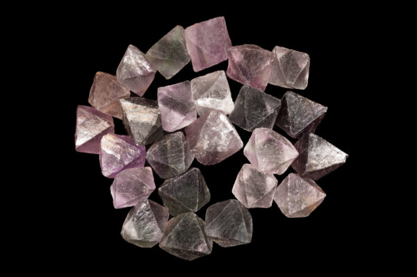PURPLE FLUORITE Octahedron 1" Raw Third Eye Chakra Crystal Rough Rock Mineral Specimen - Image 2