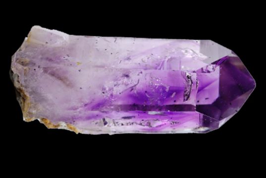 Rough amethyst points crown chakra