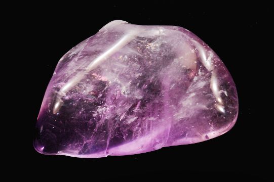 polished amethyst crystal