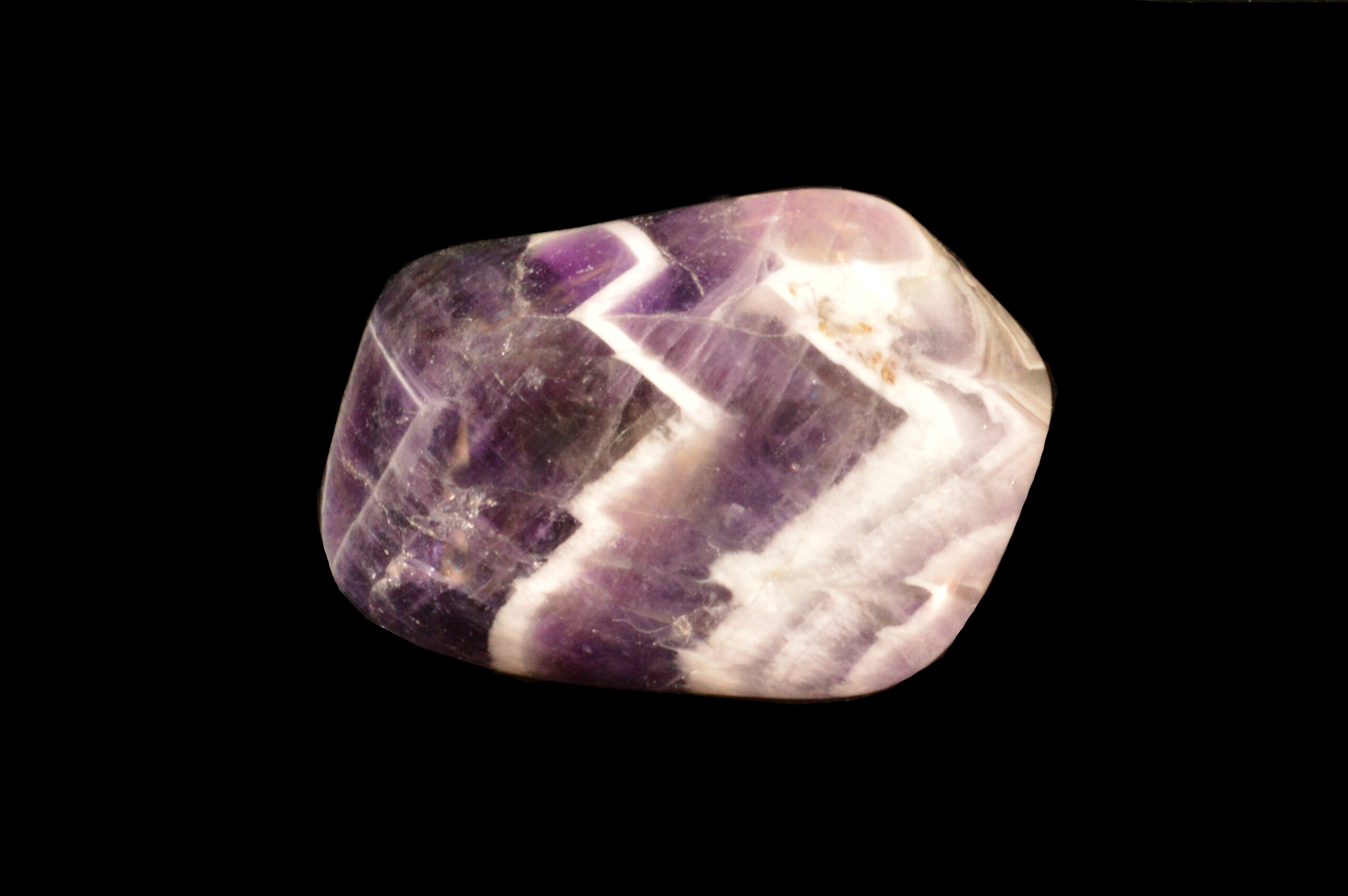 CHEVRON DREAM AMETHYST 1 1/4" AAA Grade Tumbled Polished Rock Mineral Raw Third Eye Chakra Crystal Natural Specimen Reiki - Image 2