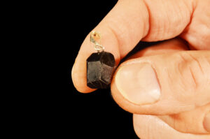 ANDRADITE GARNET Pendant 1" Sterling Silver Polished Rock Mineral Root Chakra Crystal Stone Natural Rough Specimen Reiki