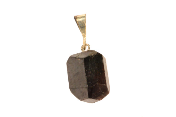 ANDRADITE GARNET Pendant 1" Sterling Silver Polished Rock Mineral Root Chakra Crystal Stone Natural Rough Specimen Reiki - Image 2