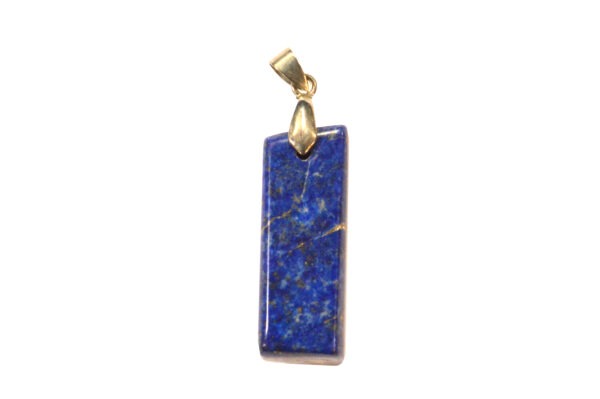 LAPIS LAZULI Pendant 1" Sterling Silver Polished Rock Mineral Root Chakra Crystal Stone Natural Rough Specimen Reiki - Image 2