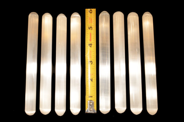 SATIN SPAR Crystal Wand 6" Polished Rock Mineral Crown Chakra Crystal Stone Raw Reiki Stone Selenite Specimen - Image 3